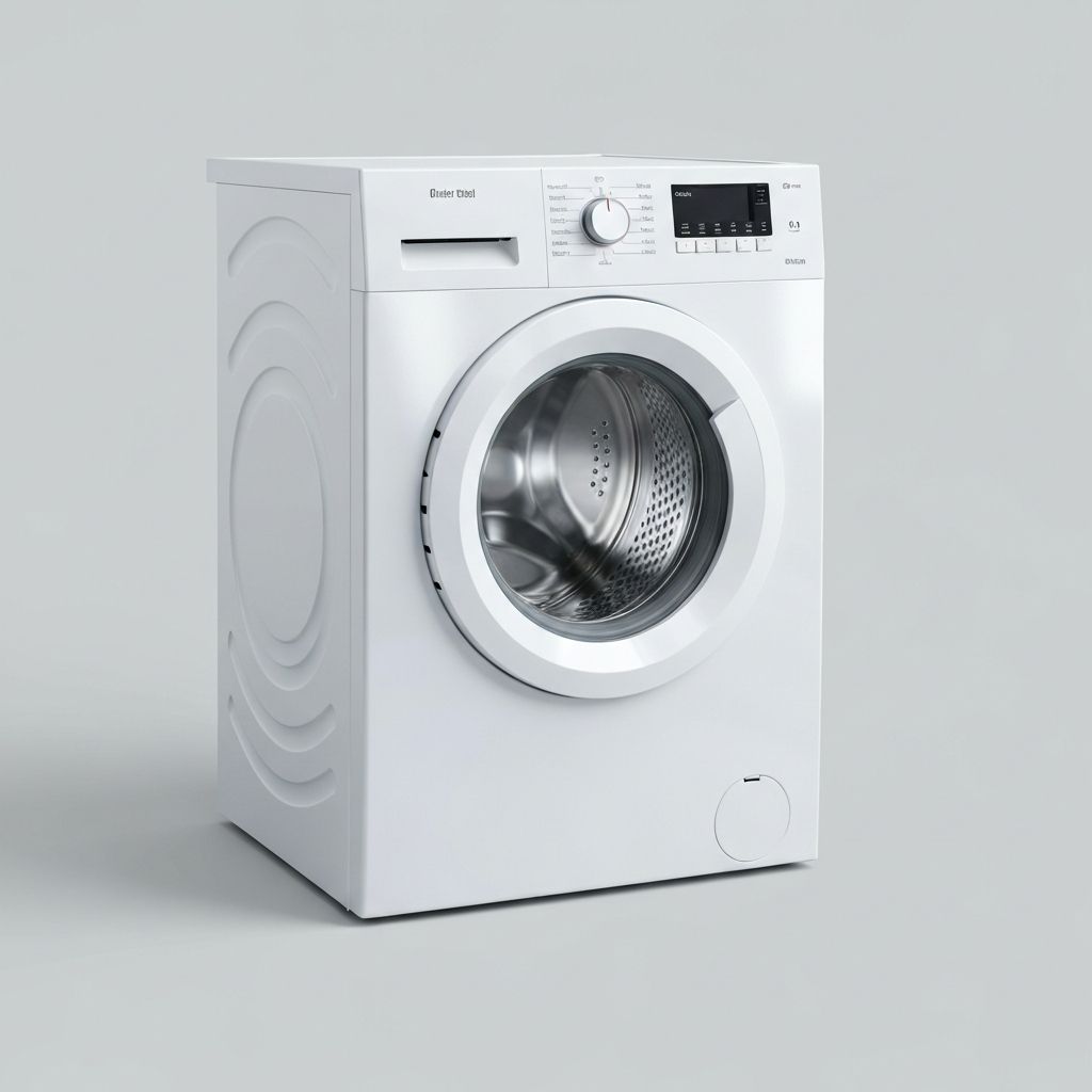 A modern front-load washing machine